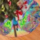 thumbnail image 2 of Falda para árbol de Navidad de Rick y Morty, suave y divertida, decoración navideña navideña de granja de 48", 2 of 4