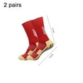 thumbnail image 2 of Desiderio 2 pares de calcetines deportivos antideslizantes para niños con agarre de goma antideslizante para fútbol, rugby, baloncesto, correr, yoga, 2 of 5