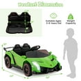 thumbnail image 3 of Costway Licensed Lamborghini 4WD Kids Ride-on Sports Car 12V Electric Vehicle with Remote Green, 3 of 10