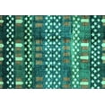 thumbnail image 1 of Ahgly Company Indoor Rectangle Abstract Turquoise Blue Modern Area Rugs, 5' x 8', 1 of 4