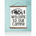 thumbnail image 2 of Wood & Canvas Wall Hanging Welcome To Our Camper Quote Retro RV Wall Art 19x24-Inch, 2 of 4