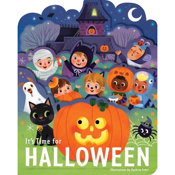 Layered View It's Time for Halloween, (Board Book)