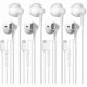 thumbnail image 1 of wonima11 USB C Wired Headphones 4 Pack, Type C Earbuds HiFi Stereo Earphones with Microphone, Remote Control in Ear Headset for Samsung Galaxy S23 S22 S21 S20 Ultra,Wire Headphones for School Students, 1 of 1