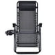 thumbnail image 3 of Costway Sillas de Gravedad Cero 2 Pzas, Reclinables Plegables para Patio, para Exteriores, Color Negro, con Portavasos, 3 of 7