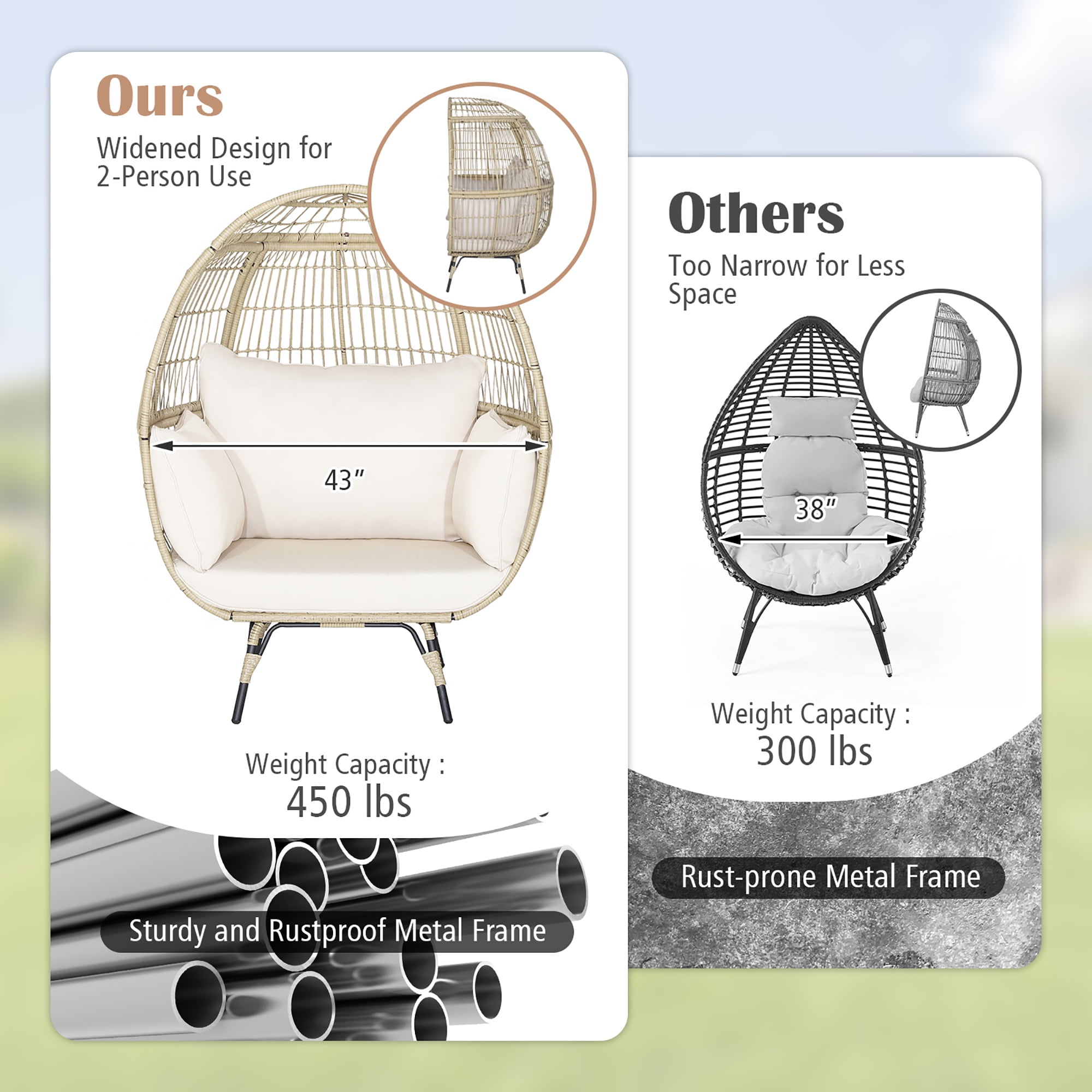 Opalhouse egg chair cushions deals
