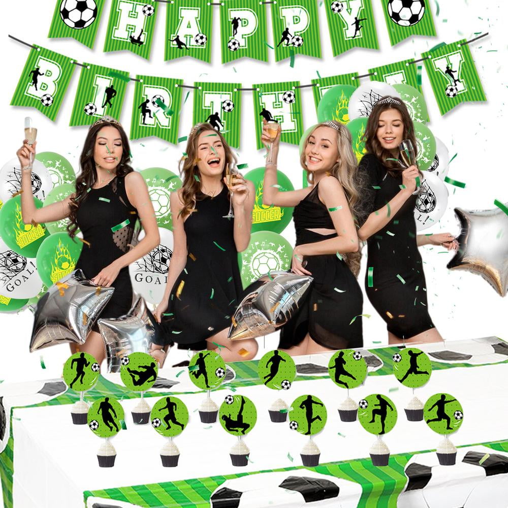 GOTIDA Soccer Cupcake Toppers Banner World Soccer Cup Cake Decorations