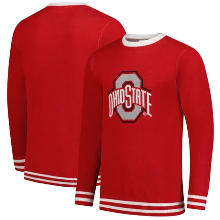 Unisex Uscape Apparel Scarlet Ohio State Buckeyes Renew Knit Vintage Pullover Sweater Unisex Uscape Apparel Scarlet Ohio State Buckeyes Renew Knit Vintage Pullover Sweater