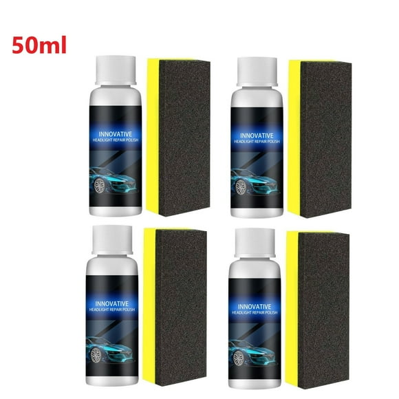 Quinlirra Fluide de Réparation de Phare de Voiture Lampe de Voiture Agent de Réparation de Placage Cristal Revêtement de Phare de Voiture Agent de Réparation 50ml 2 Pcs/3 Pcs/4 Pcs/5 Pcs Offres du Jour Liquidation