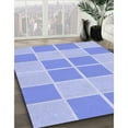 thumbnail image 3 of Ahgly Company Machine Washable Indoor Square Transitional Sky Blue Area Rugs, 7' Square, 3 of 7