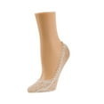 thumbnail image 2 of MeMoi Women's Ballerina Cut Daisy Foot Liner - Womens - Female (One Size, Nude), 2 of 2