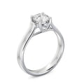 thumbnail image 2 of Spot Jewel Round-Cut 1.6 Ct Lab-Created Diamond Engagement Ring – 14K White-Gold Plated Solitaire Wedding Ring – Diamond Anniversary Gift Clearance for Her, 2 of 4