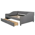 thumbnail image 5 of Hassch Full Size Upholstered Daybed Modern Sofa Bed with 2 Storage Drawers, Gray, 5 of 7