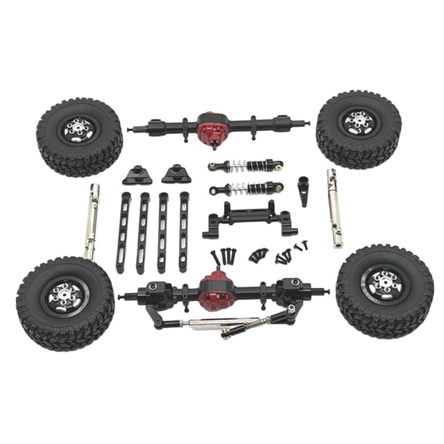 Milaget RC Car Accessory Durable Spare Accessory Kits for MN82 LC79 MN78 1/12 RC Car Black