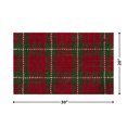 thumbnail image 6 of Holiday Time Red Plaid Rayon, Jute & Cotton Indoor Accent Rug 20" x 34", 6 of 7