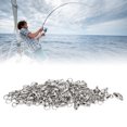thumbnail image 1 of Ball Bearing Fishing Swivel, 50pcs Stainless Steel Solid Welded Rings Barrel Swivels Saltwater Freshwater Fishing, 1 of 8
