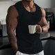 thumbnail image 1 of pstuiky Hombres Tanque, Camiseta deportiva informal ajustada a rayas de color liso con cuello redondo y sin mangas para hombre Chaleco para hombre m, 1 of 3