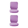 thumbnail image 4 of Guardoinrt Soft and Breathable Swivel Chair Cover Seating Experience Purple Backrest + Cushion Cover 2Set, 4 of 6