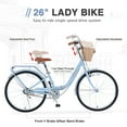 thumbnail image 2 of Mountain Bikes 26 Inch Single Speed Folding Lady Bike , Durable Steel Frame,Compact Design for Easy Storage and Commuting,Road Bikes, 2 of 6