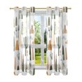 thumbnail image 7 of Yayeee Window Curtains Light Filtering 63"x42" Grommet Panel Pair Home Living Room Decor, Cactus Pattern, 7 of 7