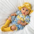 thumbnail image 3 of The Ashton-Drake Galleries Singing in The Rain So Truly Real® Interactive Lifelike Baby Girl Doll That Babbles with Custom 4-Piece Rain Themed Ensemble Complete with Rain Boots and A Bucket Hat 21"-in, 3 of 10