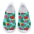 thumbnail image 5 of Pretty Tropical Flower Printing Women Flat Shoes Summer Breathable Slip-on Mesh Sneakers Lightweight Loafers Zapatos, 5 of 9