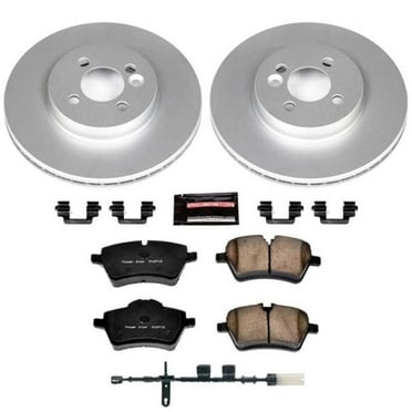 PowerStop Front Geomet Coated Brake Rotor and Pad Kit Fits: MINI COOPER Select Models CRK6741