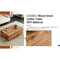 thumbnail image 3 of MDF Coffee Table with Wood Grain | Improve Living Area Style | Special Design | Simple Installation Process, 3 of 6