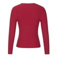 thumbnail image 5 of Fesfesfes Women Sweater Fall And Winter Casual Zipper Round Neck Long Sleeve Solid Color Sweater Tops Blouse Plus Size $10, 5 of 8