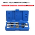 thumbnail image 4 of Extra Long Torx Star Bit Socket Set Premium Cr-V Steel 7-Piece Star Bits T25 T30, 4 of 8