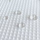 thumbnail image 3 of Cortina de ducha de tela de poliéster resistente, calidad de lujo de hotel, 180 x 200 cm, resistente al agua y lavable a máquina, patrón de tejido de gofre suave, fácil instalación con ojales de, 3 of 6