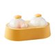thumbnail image 2 of Molde para hacer helados | Bandeja de bolas de hielo redonda doble para refrigerador | Silicona apta para uso alimentario de fácil liberación con cubierta a prueba de fugas | Molde de cubitos de, 2 of 3