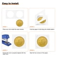 thumbnail image 4 of Monedas de lanzamiento 2" x 2", paquete de 100 soportes de cartón para monedas de 35 mm/1.4" suministros de colección de monedas, blanco, 4 of 7