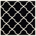 thumbnail image 6 of SAFAVIEH Chatham Franklin Geometric Quatrefoil Wool Area Rug, Black/Ivory, 3' x 5', 6 of 10