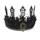 thumbnail image 1 of Corona de fieltro negro para Halloween, corona de boda, corona de cumpleaños, diadema para el pelo, corona gótica, 1 of 8