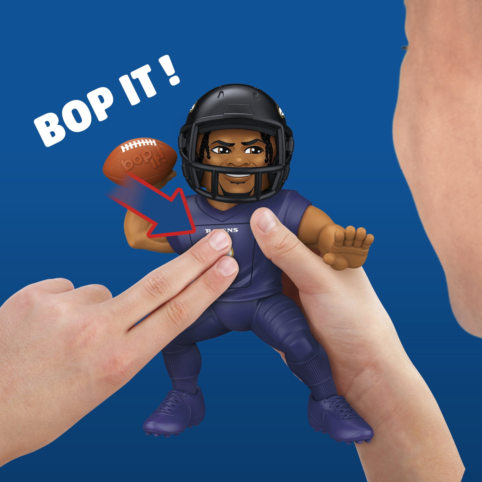 Bop It! Lamar Jackson Edition Game, Officially Licensed NFL Games for Kids and Teens, 8+