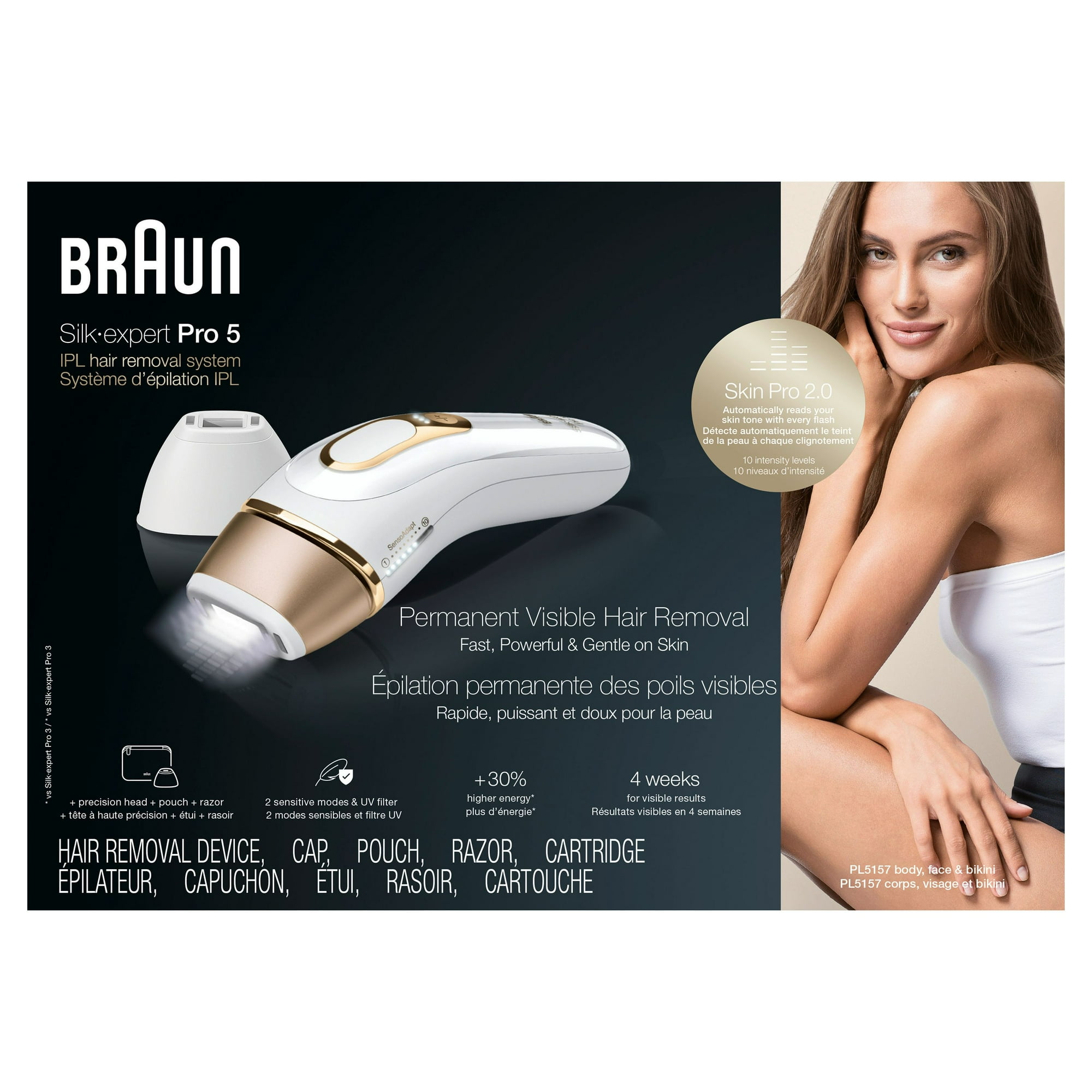 極美品☆家庭用脱毛器 BRAUN Silk・expert Pro5 Braun IPL Silk-Expert Pro 5 Laser Hair Removal at Home