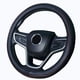 thumbnail image 1 of Funda de volante de microfibra de 38 cm, negra y roja (1 unidad). Compatible con la mayoría de los coches. Volante no incluido., 1 of 5