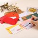 thumbnail image 4 of Uxcell Mini Sobres, Paquete de 25 Sobres para Tarjetas de Felicitación con Cierre de Corazón, Almacenamiento de Artículos Pequeños, Rosa 4" x 2.8", 4 of 7
