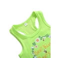 thumbnail image 5 of IZhansean Toddler Kids Baby Girls Summer Tops T-shirt Denim Shorts 2Pcs Outfits Clothes Green 3-4 Years, 5 of 9