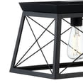 thumbnail image 6 of Briarwood Collection Five-Light Textured and Cerused Black Farmhouse Style Linear Island Chandelier Light, 6 of 14