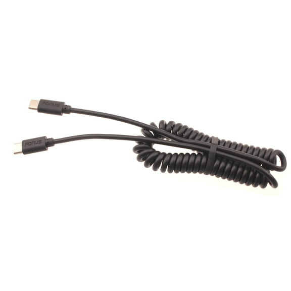 USB-C to TYPE-C Coiled Cable for Orbic Myra 5G UW, Magic 5G Phones - Fast Charger Cord Power Wire Sync Y8V