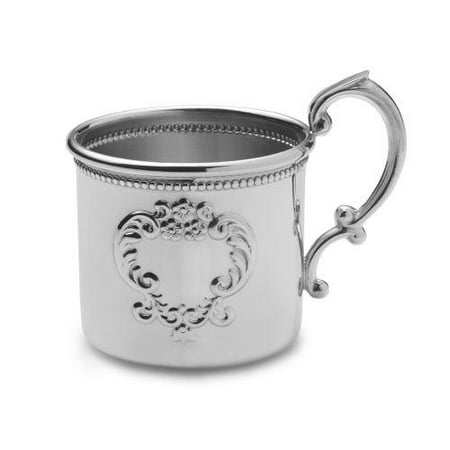 Empire Silver Beaded Raised Design Baby Cup