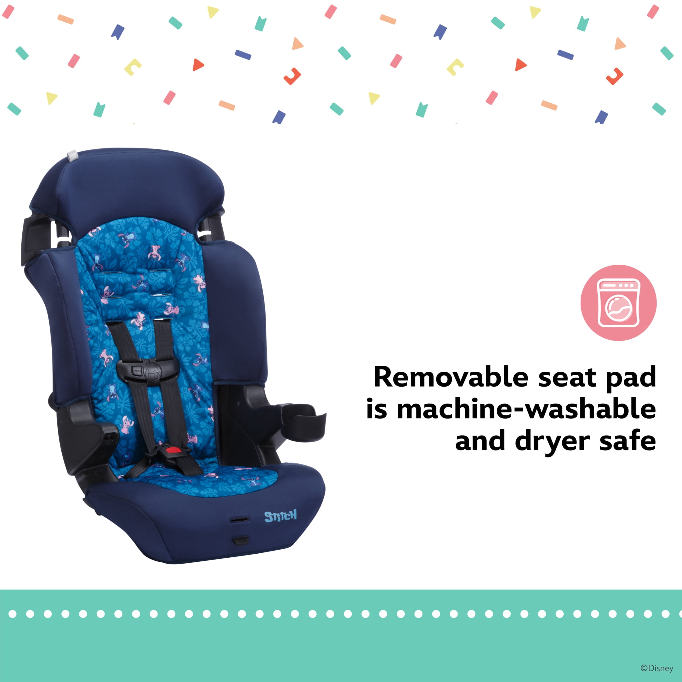 Disney Baby® Finale 2-in-1 Booster Car Seat, Tropical Stitch