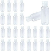 Small Plastic Bottles 2 oz,Plastic Refillable Bottles,Travel Size Bottles Toiletry Bottles Empty with Flip Top Cap,Squeezeable Cosmetic Bottles 60ml for Shampo,Body Wash,Lotion,Hand Snitizer 25Pa