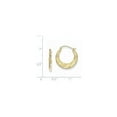 thumbnail image 2 of FJC Finejewelers 10k Textured Scalloped Hollow Hoop Earrings, 2 of 2
