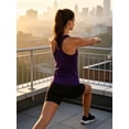 thumbnail image 6 of NELEUS Womens Workout Tank Tops for Athletic Yoga Running Gym Sleeveless Shirts Crewneck Racerback,Dark Purple,US Size S, 6 of 8