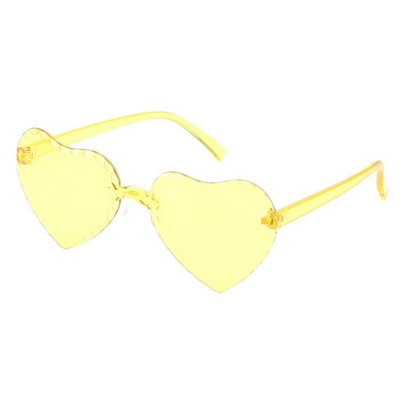 Penkiiy Heart Sunglasses Heart Shaped Rimless Sunglasses Kids Sunglasses Party Favors Heart Glasses Colorful Birthday Party Favors Girls Boys