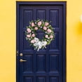 thumbnail image 4 of Easter Wreath with Colorful Eggs Easter Wreath Decorations Home,Artificial Pink, 4 of 7