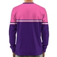 thumbnail image 3 of Hearthz Men's Henley Shirts Long Sleeve Fall 3-Button Color Block Men Shirts Crewneck Casual Men's Jersey Baseball Shirt, 3 of 7