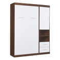 thumbnail image 6 of Harper & Bright Designs Twin Size Murphy Bed Wall Bed with Cabinet, White, 6 of 9